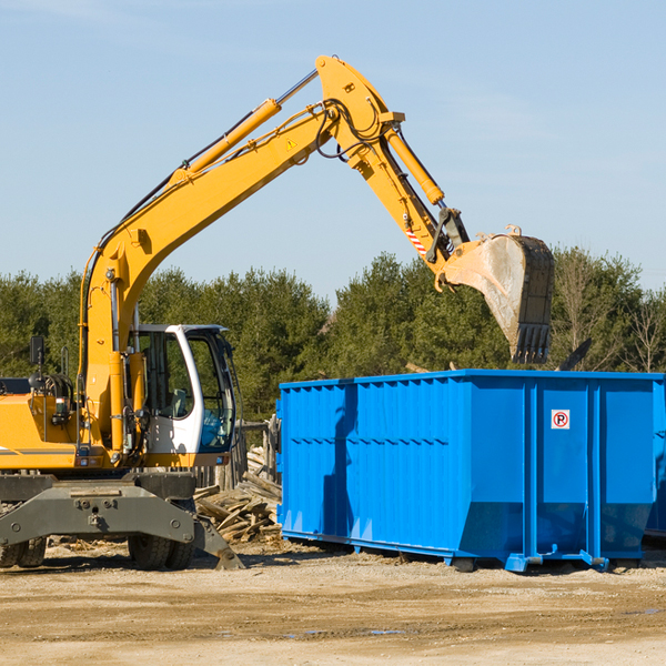 can i choose the location where the residential dumpster will be placed in Downingtown PA